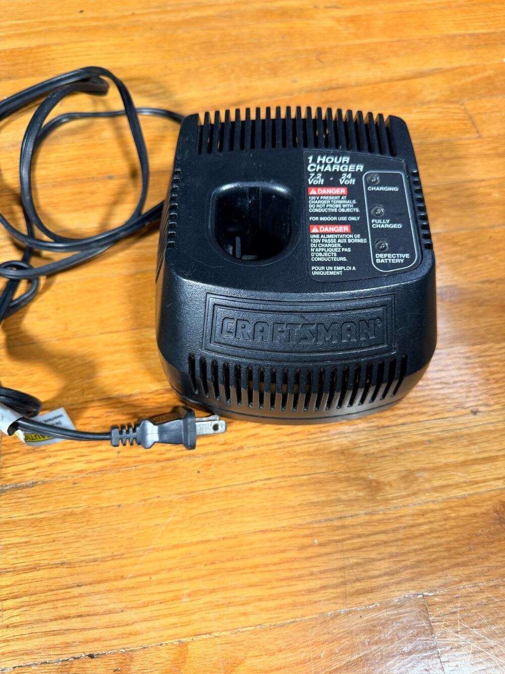 Craftsman 1425301 1-Hour Fast Battery Charger 7.2V-24V Dual Rate Sears